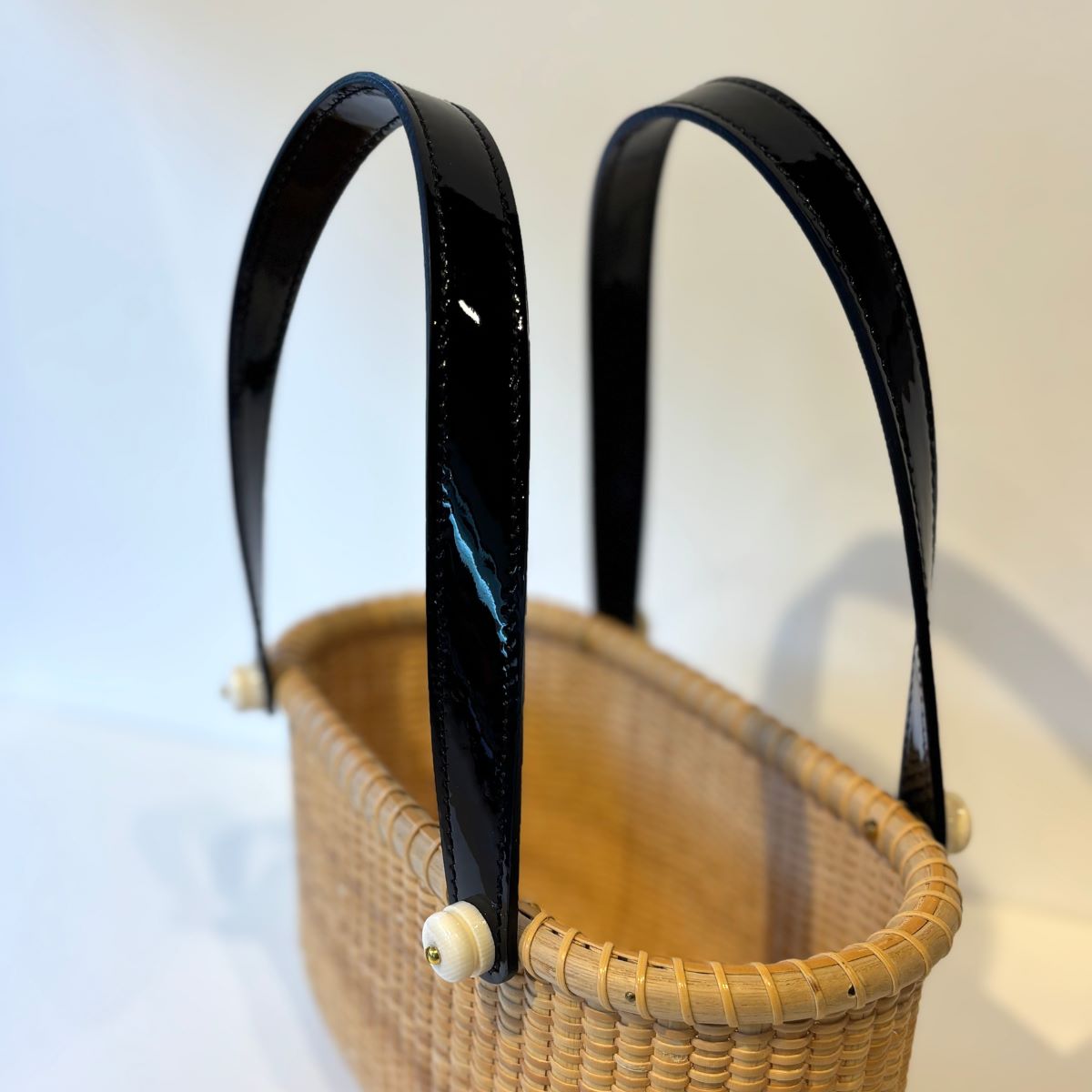 ナンタケットバスケット ハンドル 8-1/2インチ オーク2本