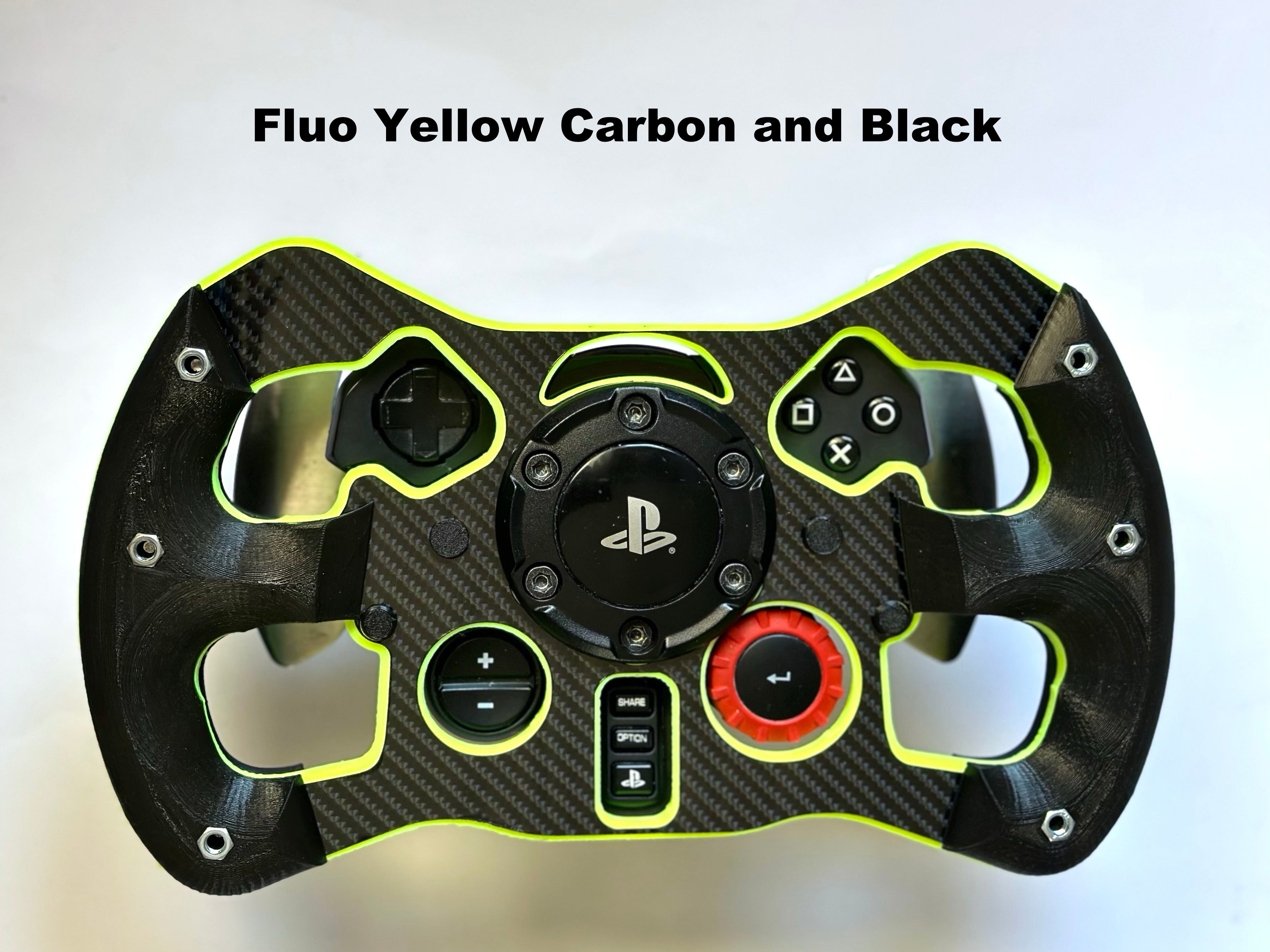 F1 Open Wheel Mod for Logitech G29/G923 FLUO YELLOW – GRD3D