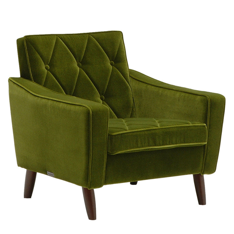 カリモク60【正規販売店】 ロビーチェア 1シーター モケットグリーン