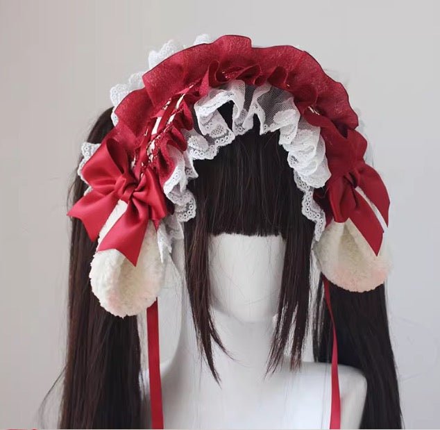 うさみみ ひつじみみのレースヘッドドレス 異世界風 – 個性的な