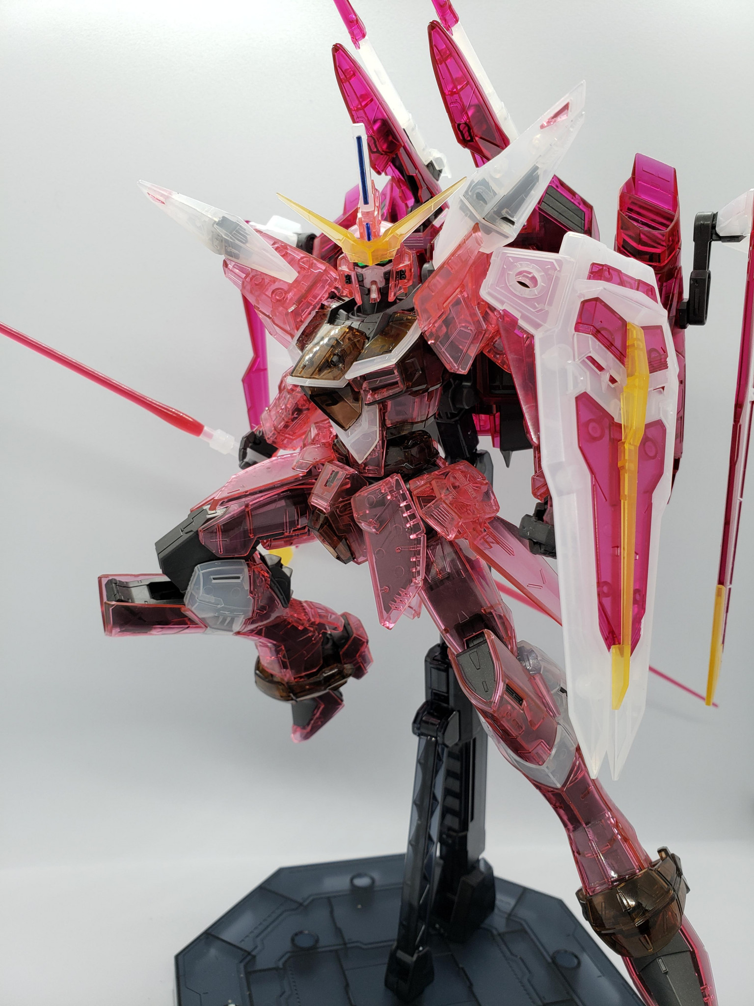 MGジャスティス限定クリアカラー｜はんしんさんのガンプラ作品｜GUNSTA