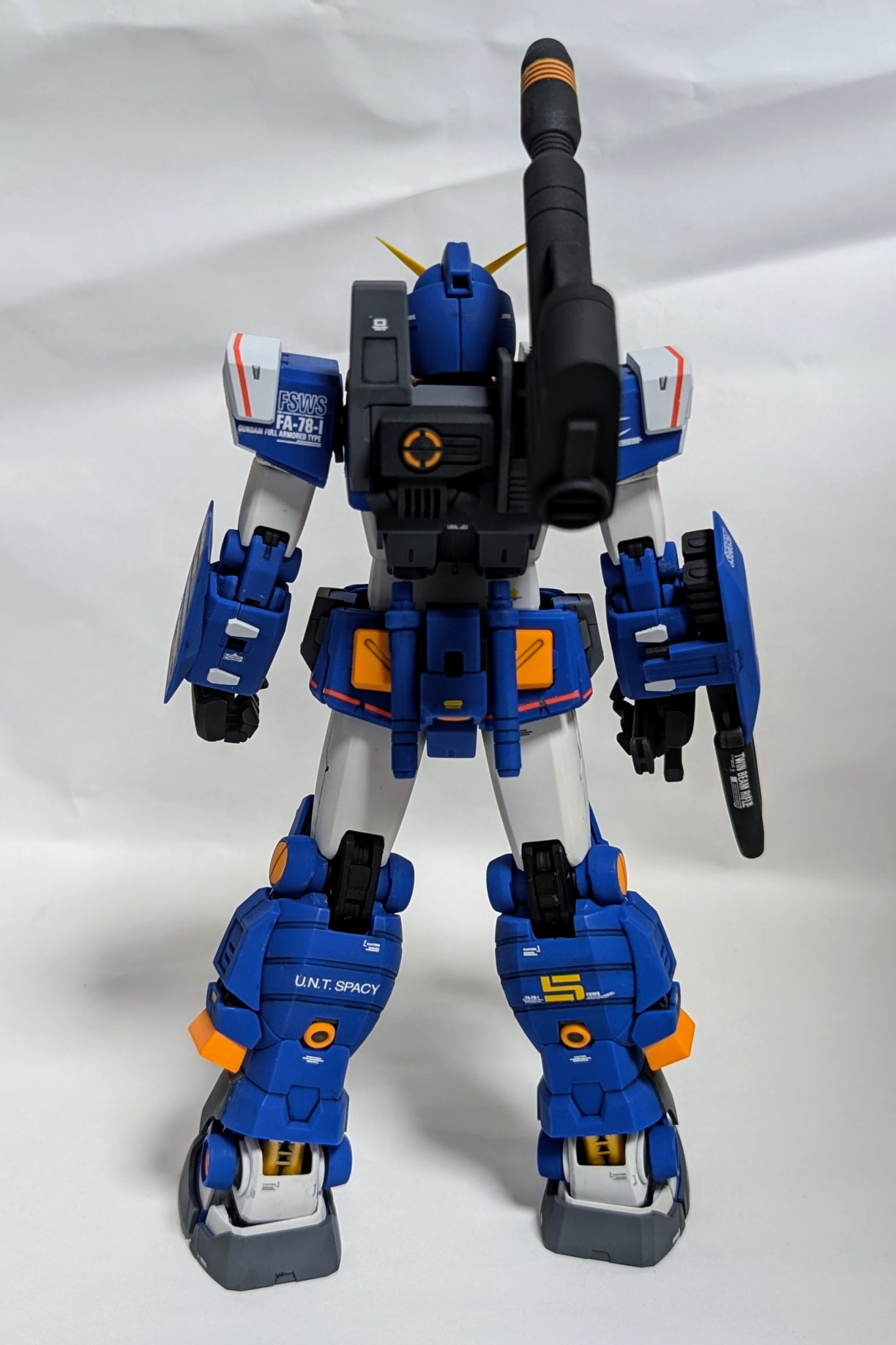 MG FA-78-1 フルアーマーガンダム Blue ver.｜リーダーさんのガンプラ