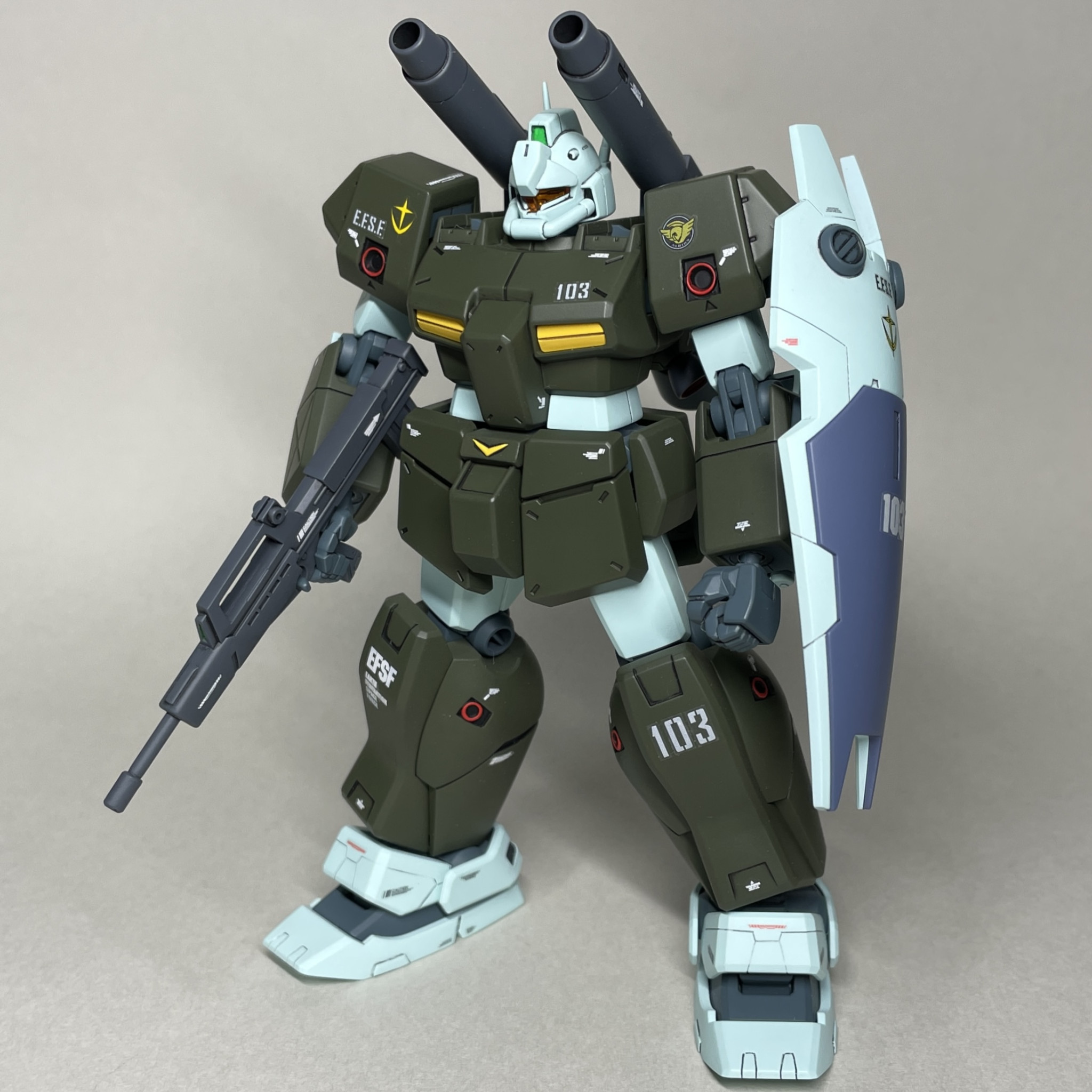 HGUC1/144 ジムキャノン2 キース機（全塗装）｜AK_Iさんのガンプラ作品