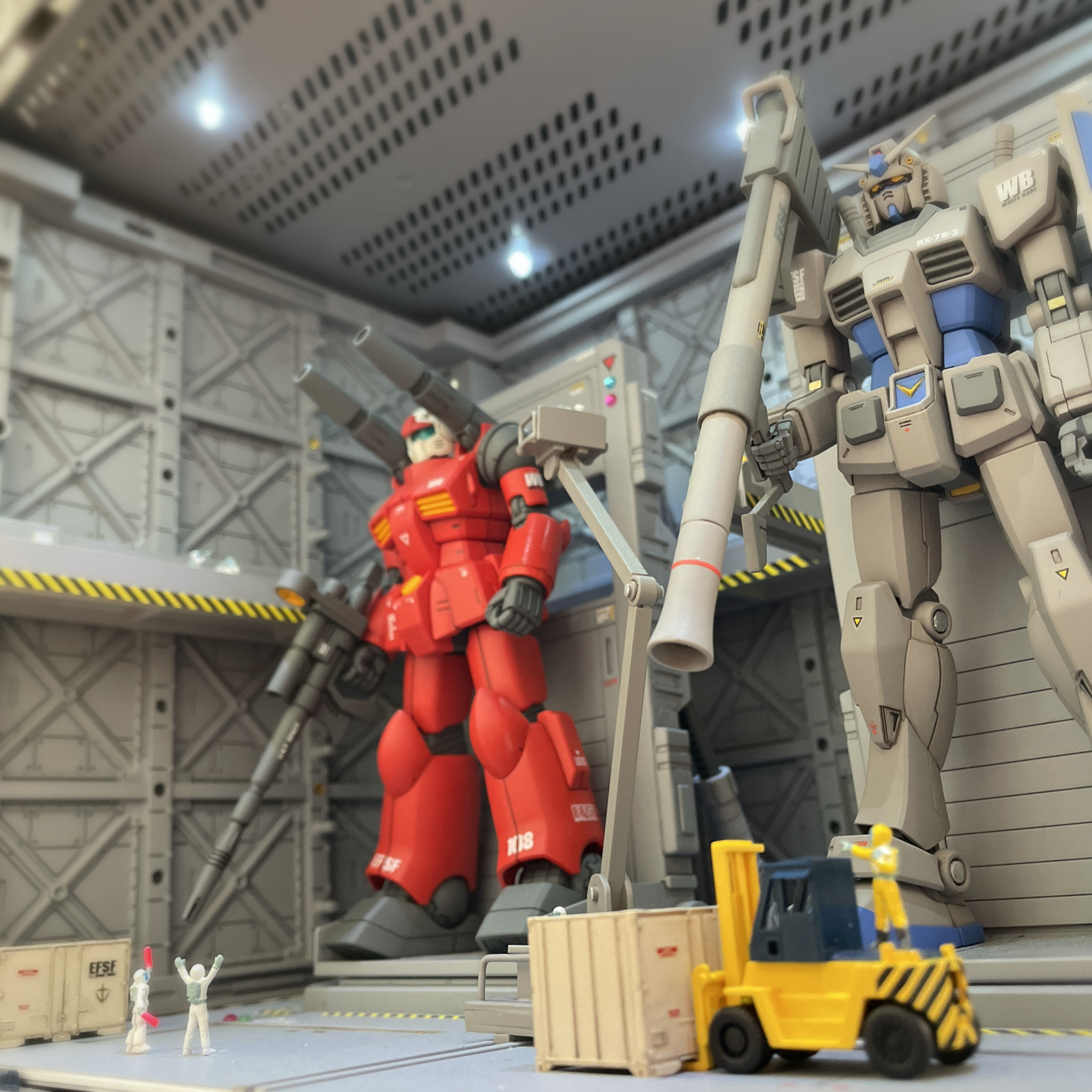 新MS格納庫 (撮影用)｜MIROKUさんのガンプラ作品｜GUNSTA（ガンスタ）