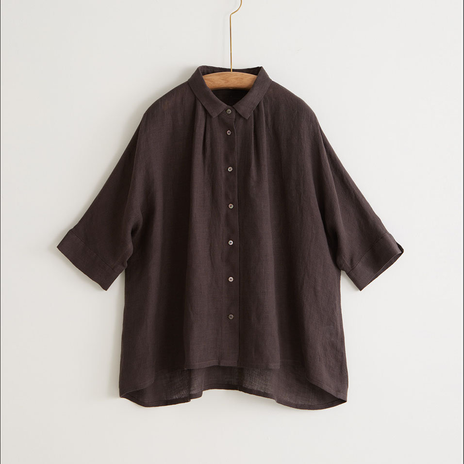 麻ガーゼブラウス日日草（にちにちそう） | 石見銀山 群言堂オンライン