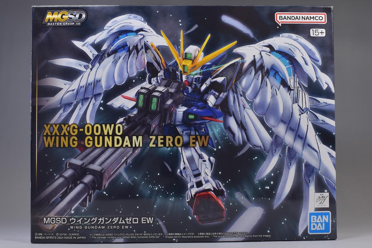 MGSD ウイングガンダムゼロ EWのパッケージ・説明書・ランナー