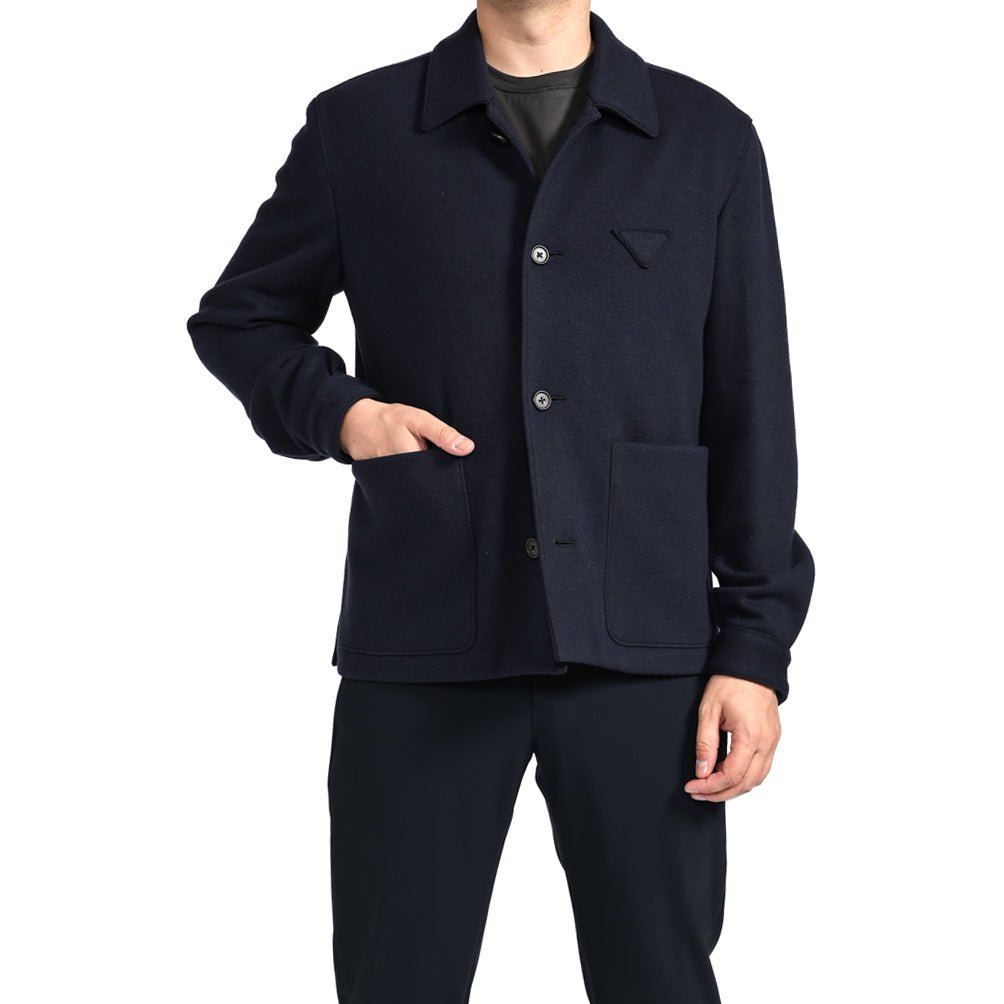 SALE｜PRADA プラダ / カシミヤウール トライアングルロゴジャケット