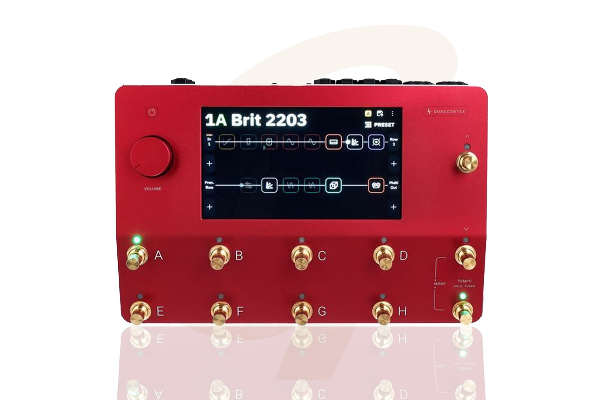 Neural DSP Quad Cortex in Limited Edition Red and Gold - Guitar