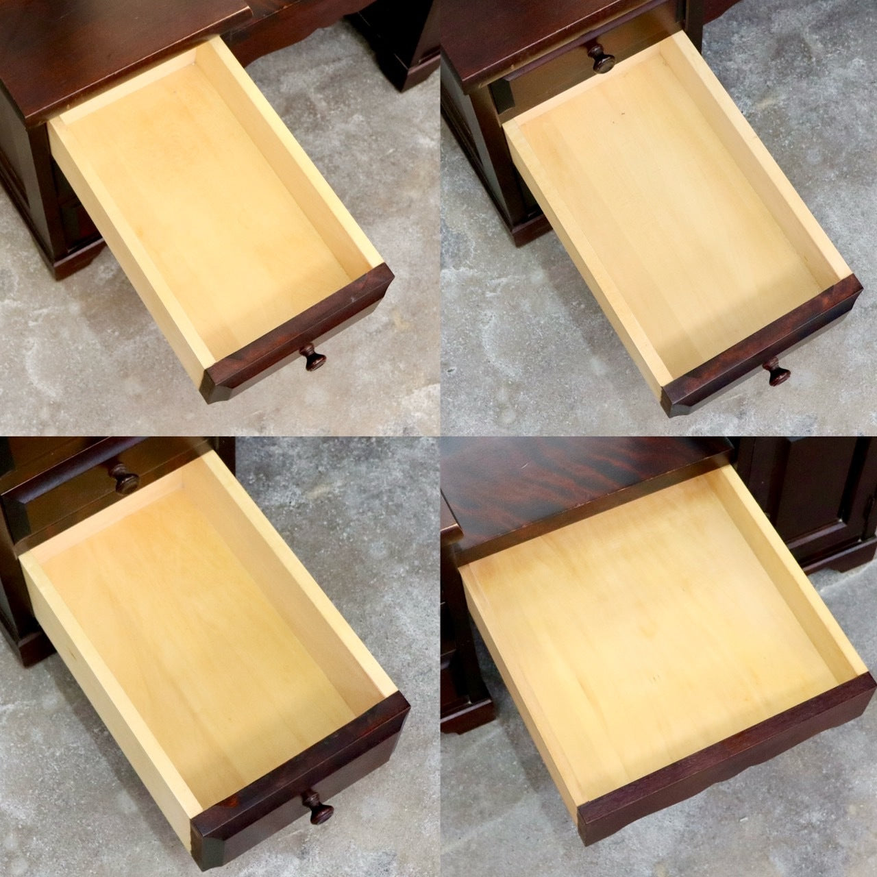 GMIK115○北海道民芸家具 ドレッサー 鏡台 化粧台 座鏡 民藝 樺材 古