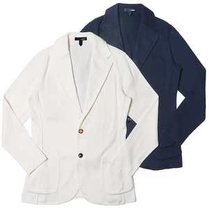 LARDINI（ラルディーニ）コットンミラノリブソリッドニットジャケット