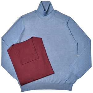 ZANONE（ザノーネ）ハイゲージカシミアシルクタートルネックニット DV