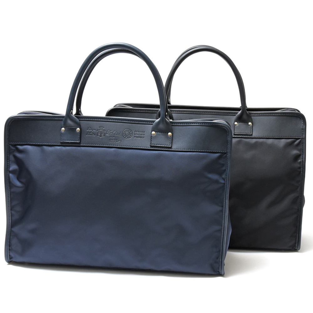 Felisi（フェリージ）リモンタナイロン×バケッタレザーブリーフバッグ