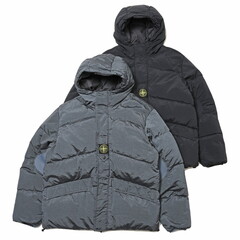 STONE ISLAND(ストーンアイランド)ナイロンメタルリバーシブルフーディ