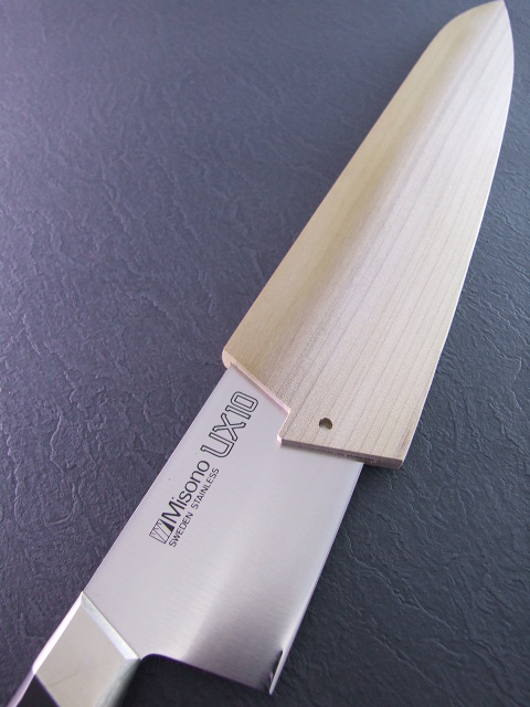 当店限定！ 口金にフィット！ミソノ UX10 / UX10サーモン共用 木鞘包丁