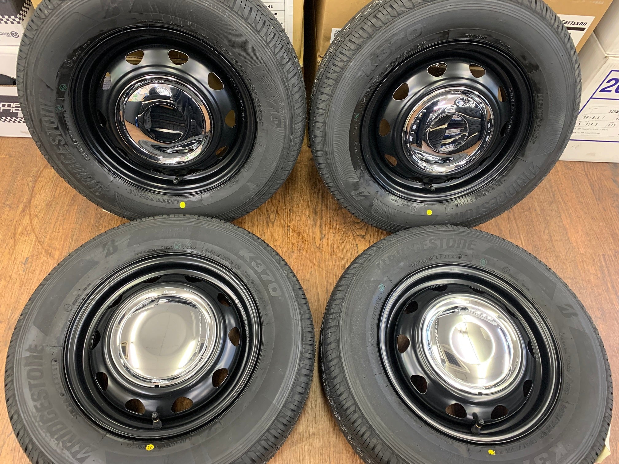 2 ν§ 軽バン!軽トラに!Weds NeoCarrow(ネオキャロ)12X3.5J+34 100/110