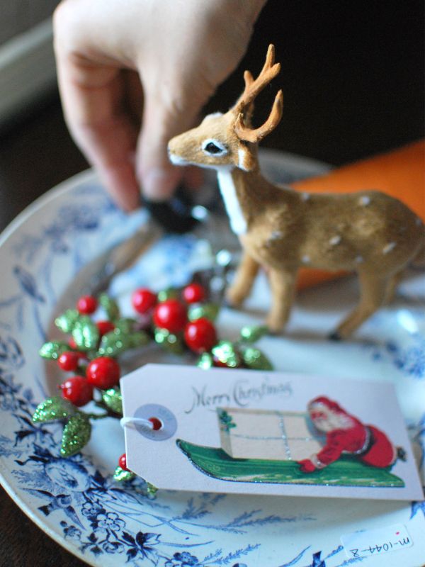 フランス アンティーク 花かご リボン 木製プレート家具装飾 フレンチ