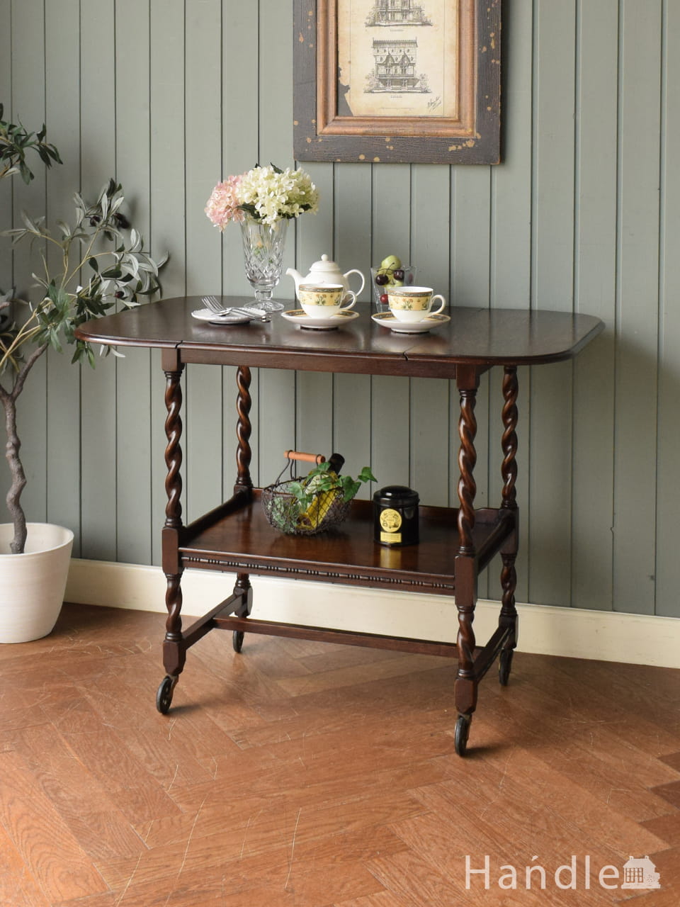 マホガニー材でできたイギリスのアンティーク家具ゲームテーブル(j