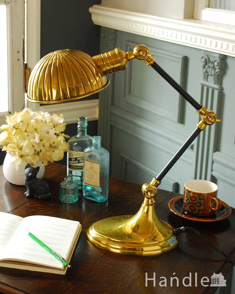 アンティークランプ真鍮風卓上