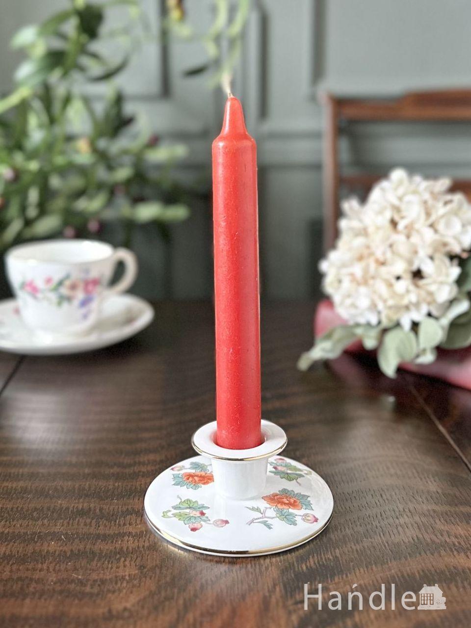 英国のアンティークのキャンドルスタンド、真鍮製のオシャレな燭台(m