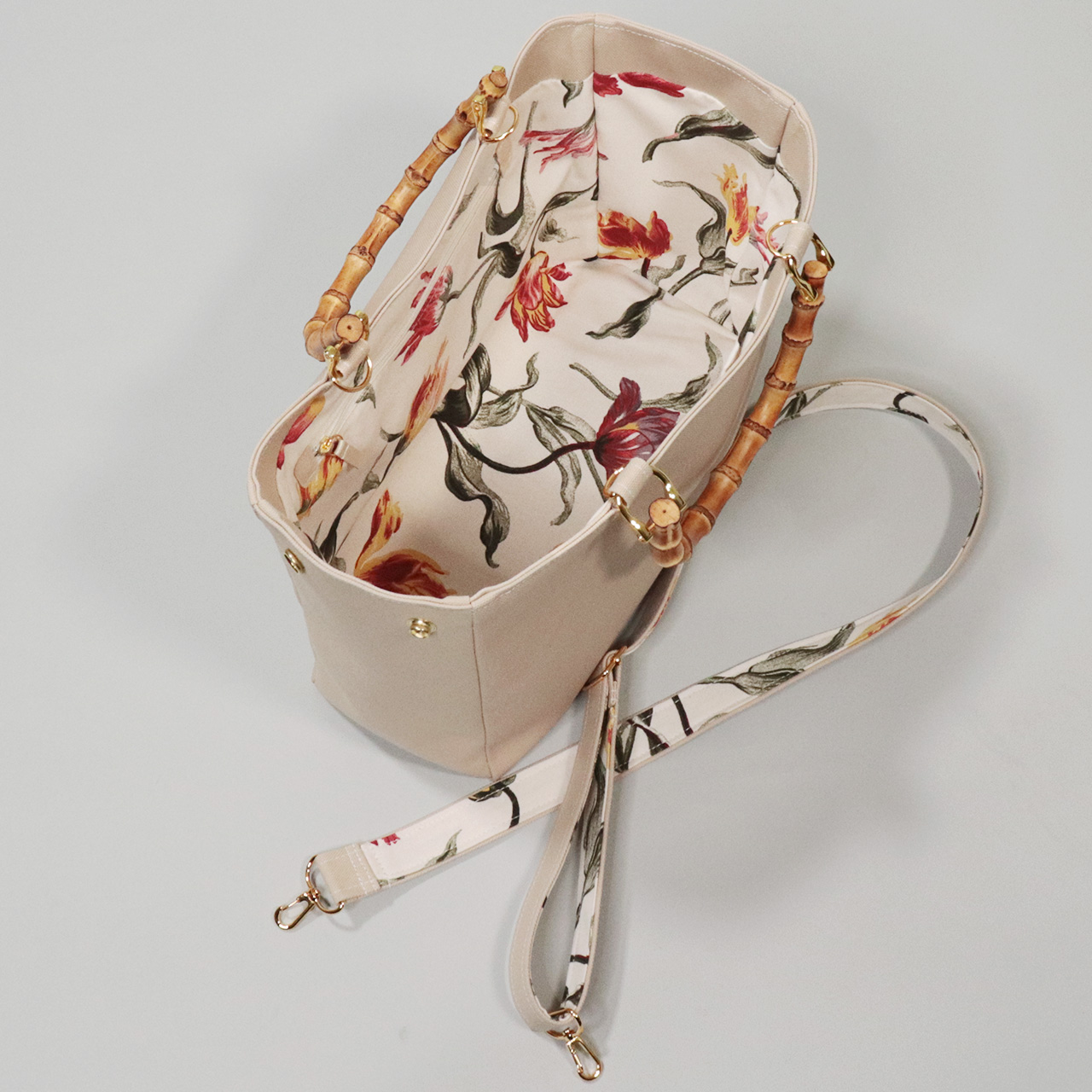 HANEANT KOBE / すっきりスマートなバンブーハンドル 2wayショルダー