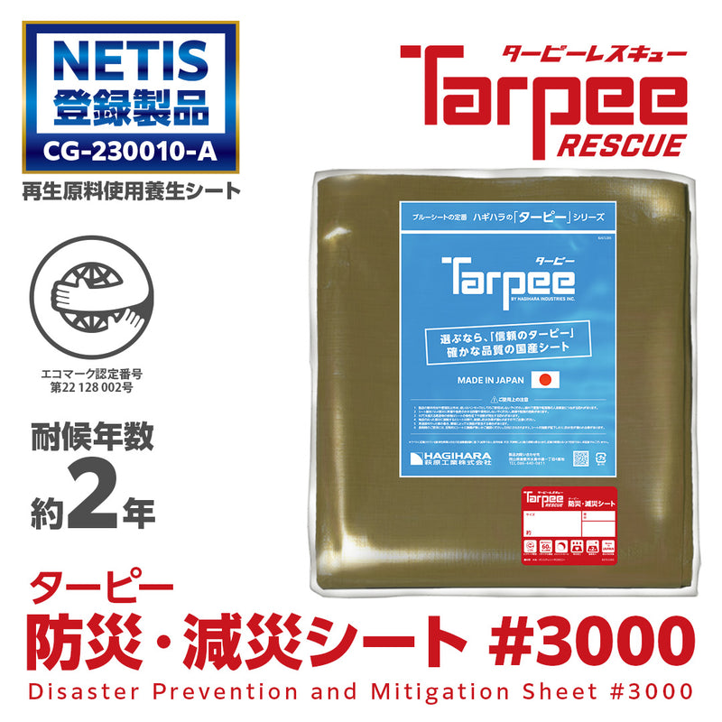 ターピー 防災・減災シート #3000 NETIS 登録NO.CG-230010-A – 萩原