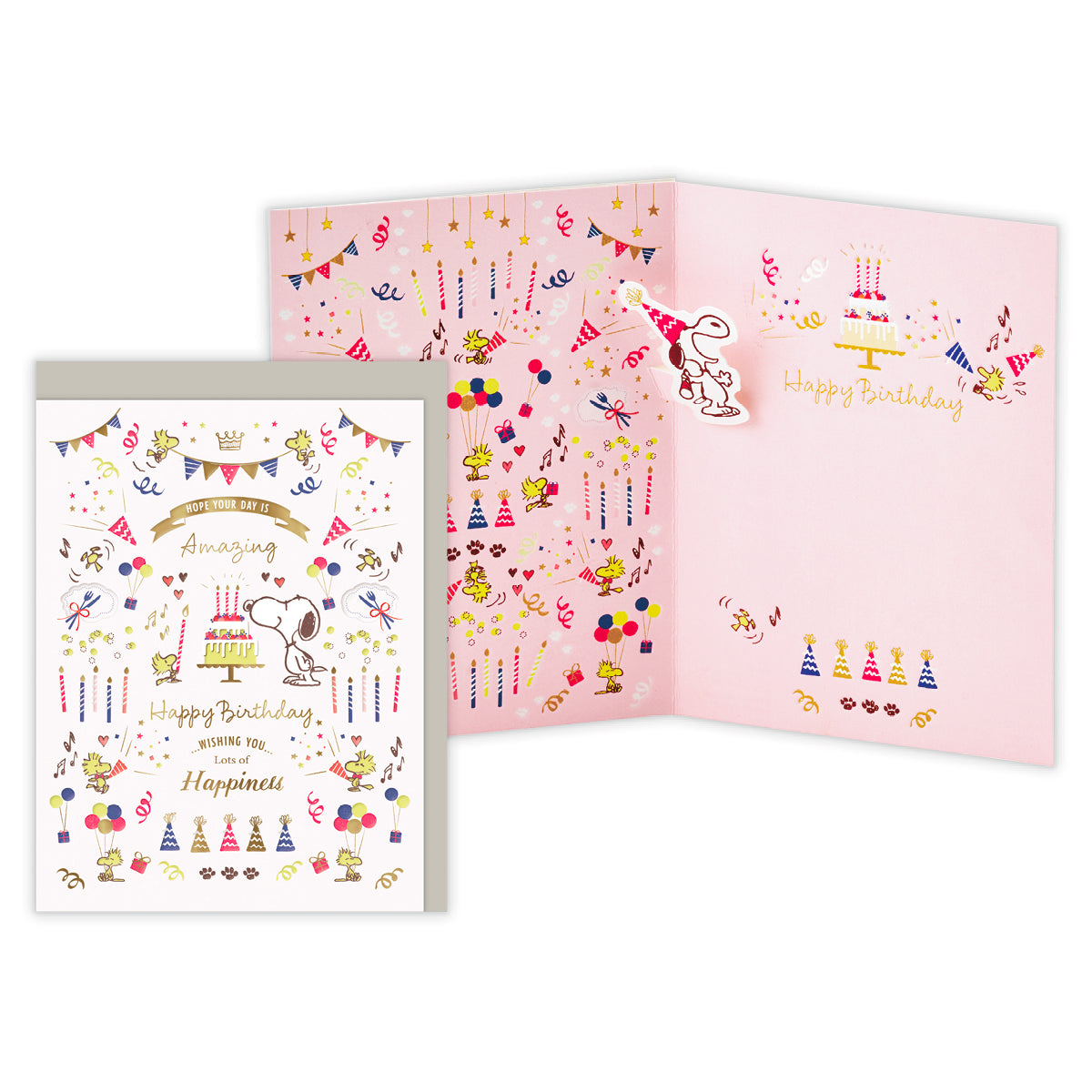 スヌーピー デボス パーティー【誕生お祝い／立体カード】日本ホール