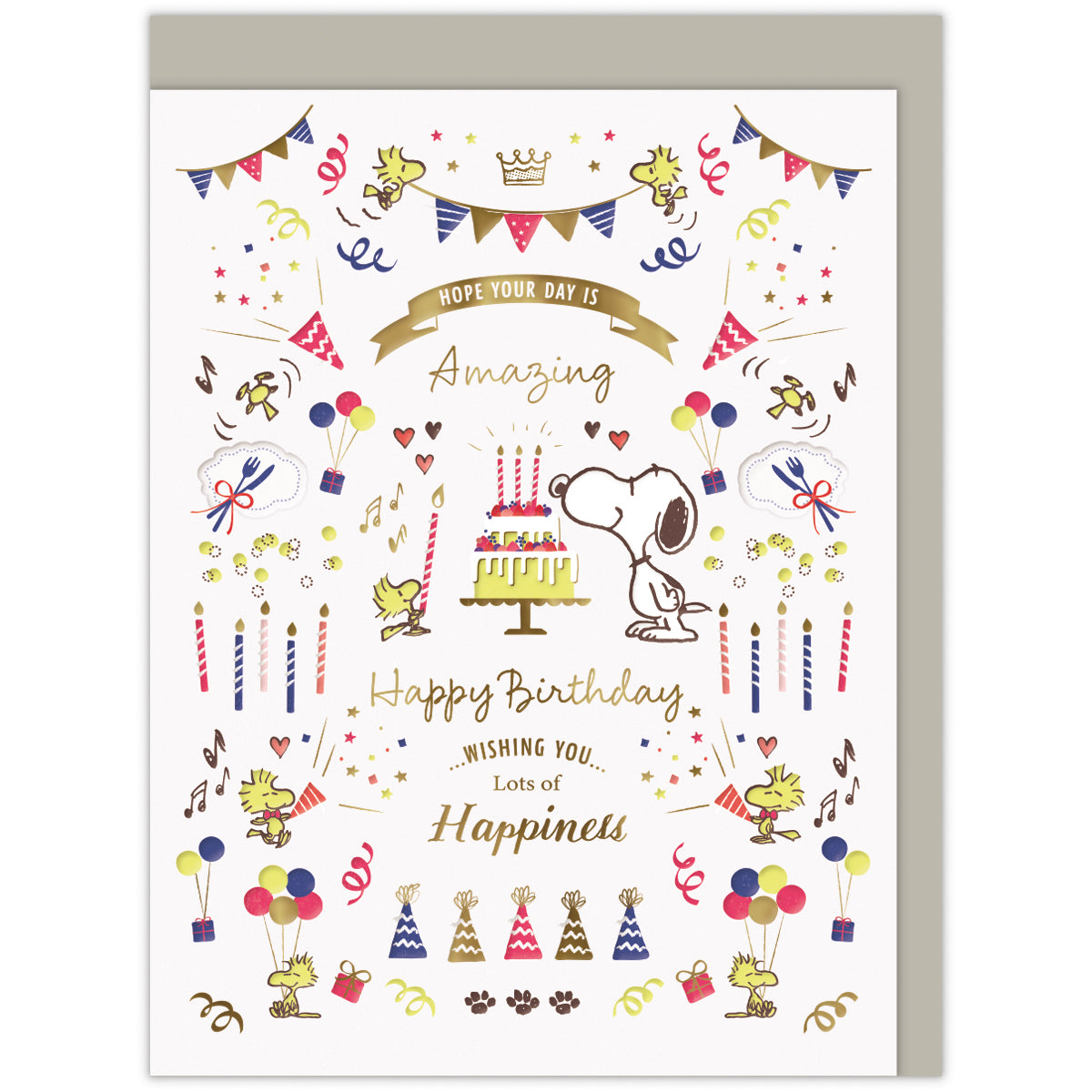 スヌーピー デボス パーティー【誕生お祝い／立体カード】日本ホール