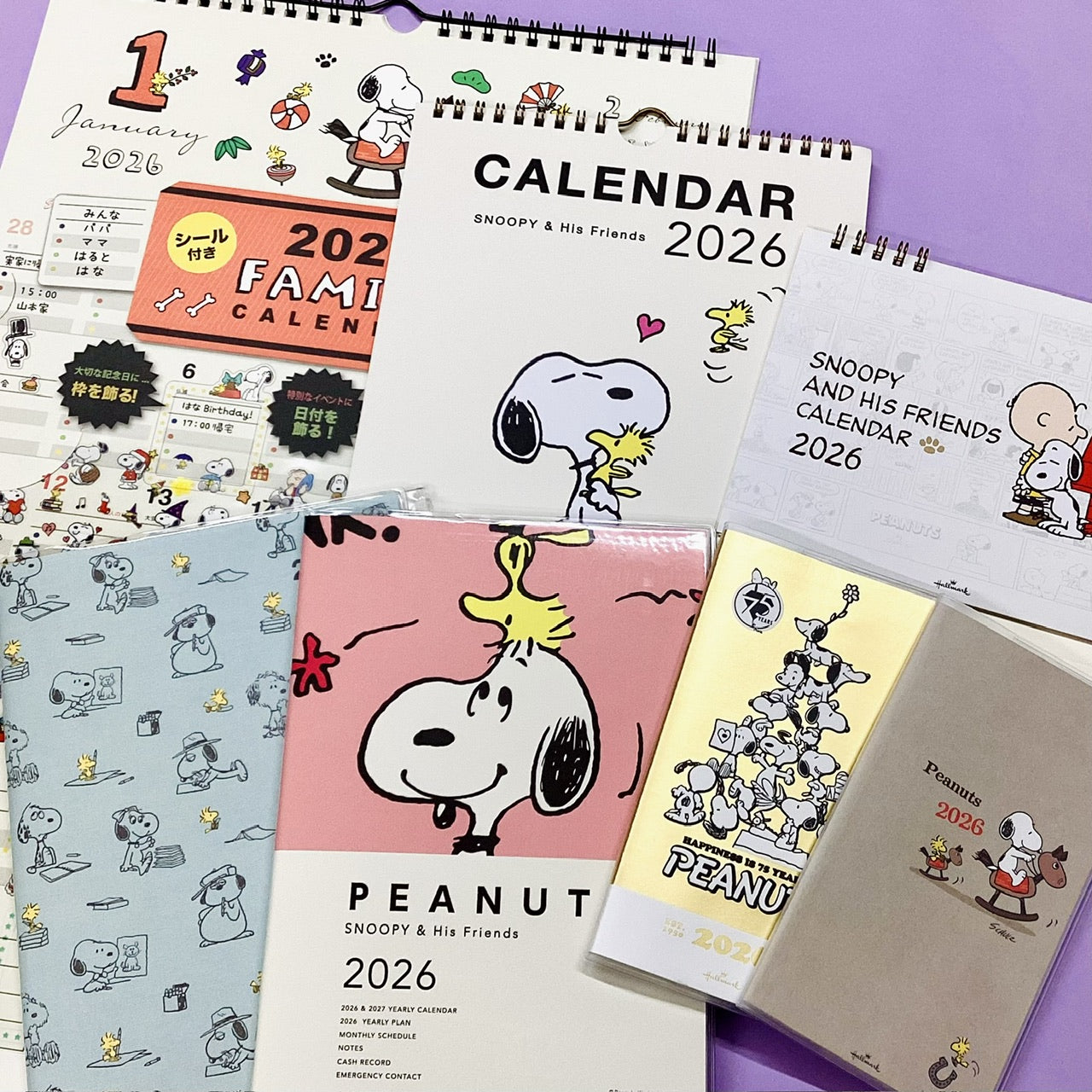 スヌーピー スモーキーブルー ジョークール【手帳｜A6マンスリー