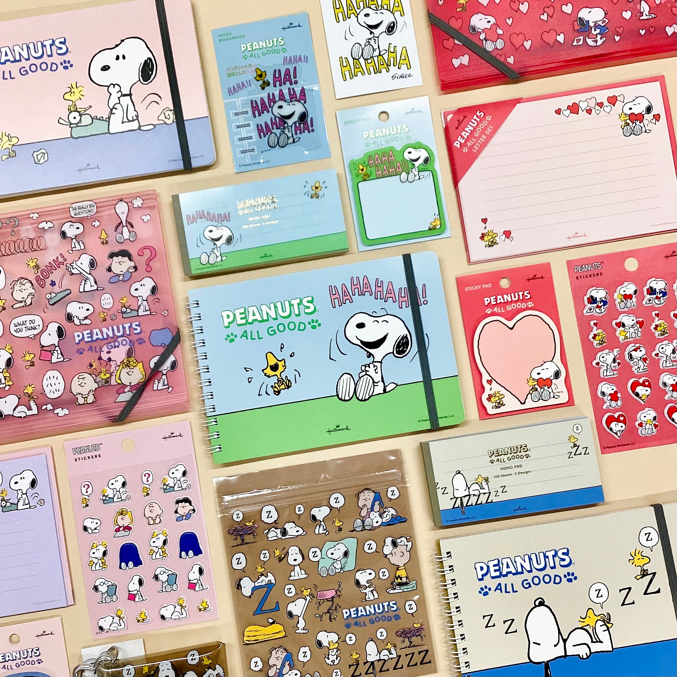 スヌーピー LOVE 愛おしむ【Peanuts All Good／レターセット】日本