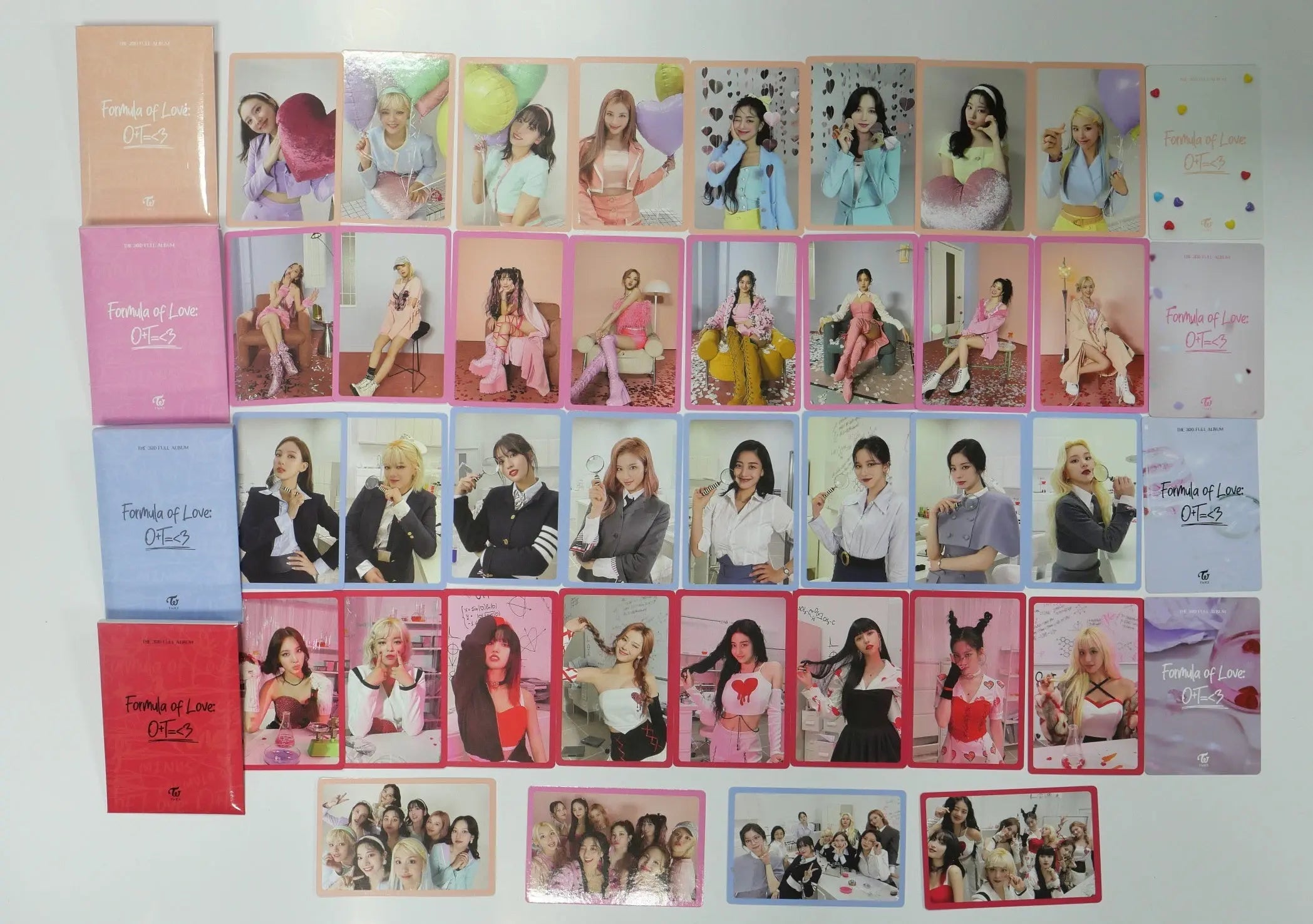 TWICE 'Formula of Love: O+T=<3' - PRE-ORDER Photocard Set(40EA