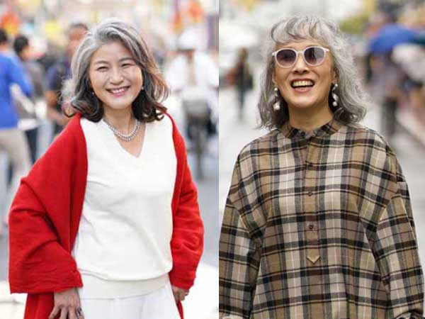 おしゃれなグレイヘアカタログ【ミディアム・ロング】 | ハルメク美と健康