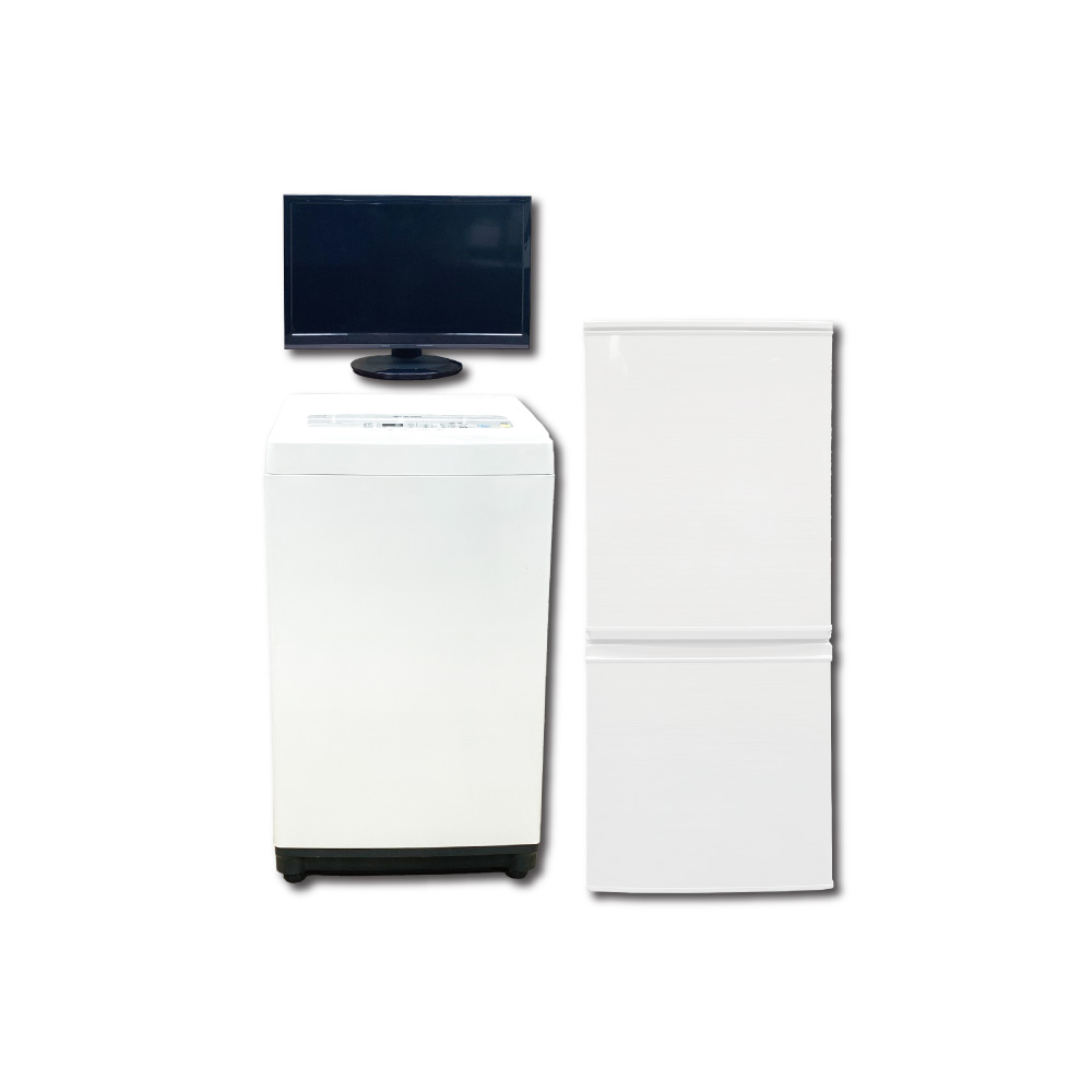 家電レンタル 一人暮らし向け 冷蔵庫 洗濯機 テレビ 3点セット | 東京