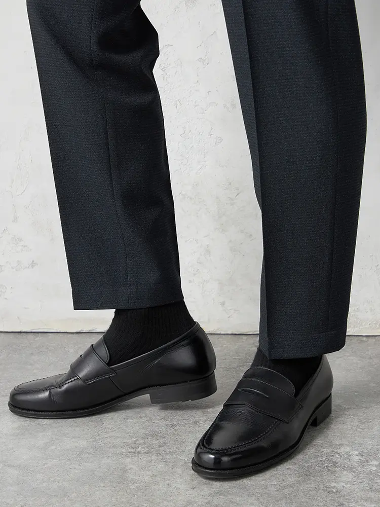 M．グレー 【TOKYO RUN】 セットアップ パンツ ノータック ストレッチ