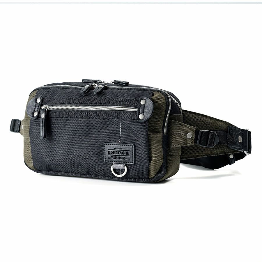 公式】 MOUSTACHE ウエストバッグ ポリエステル×合皮 JJL-0321
