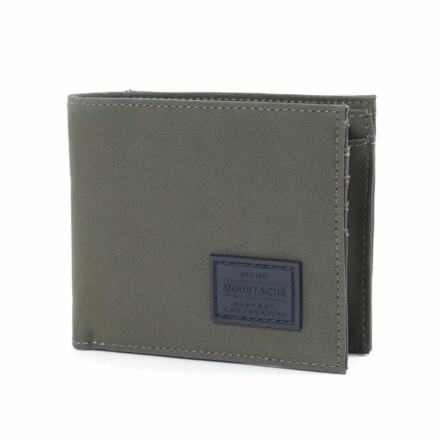 公式】 MOUSTACHE 二つ折り財布 撥水ポリエステル×牛革 KXX-4426