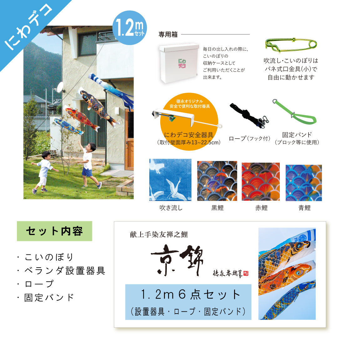 献上手染友禅之鯉【京錦】6点にわデコセット – 晴れと暮らす