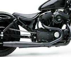 サンダーヘッダー フルエキゾースト マフラー ブラック スポーツスター