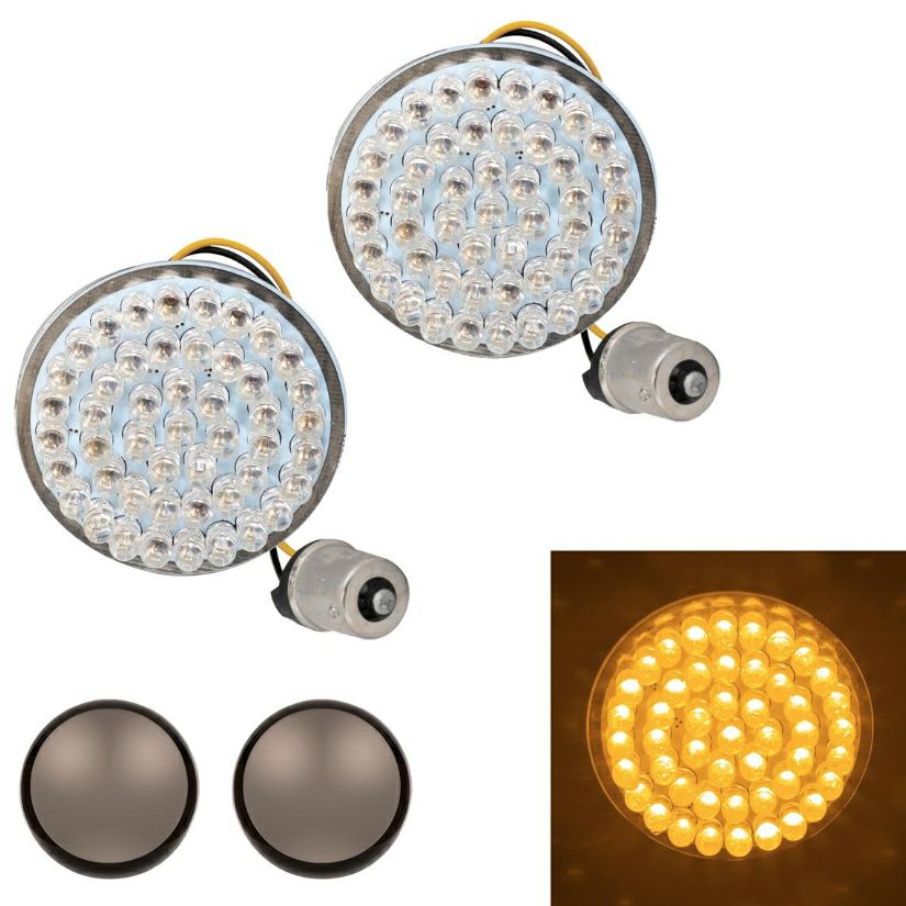 LEDブレットターンシグナル インサートキット アンバー |ハーレー