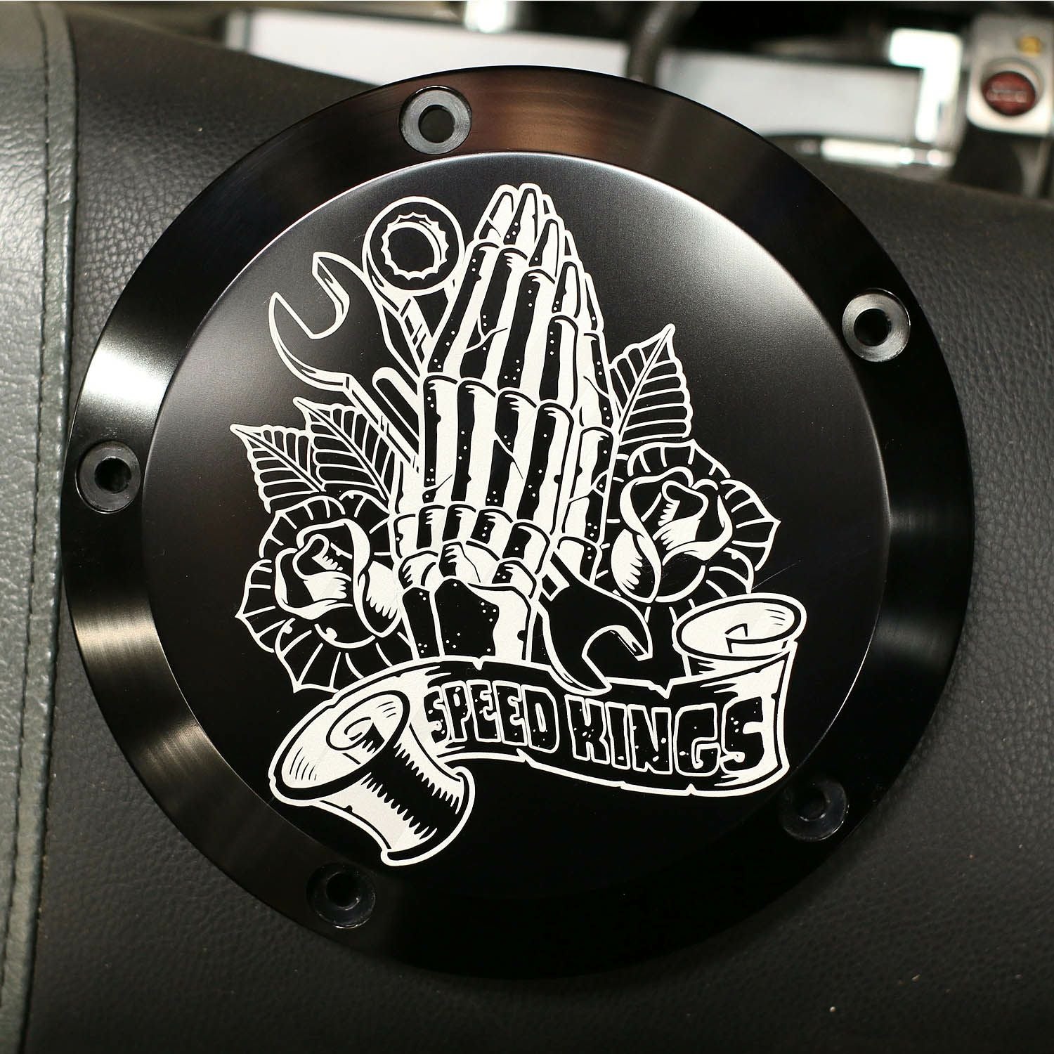 San Diego Customs M8ソフテイル ダービーカバー SKIPPER グロス