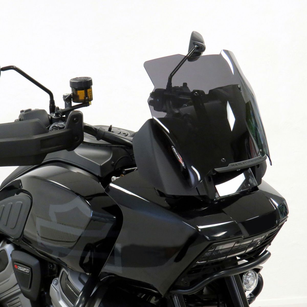 パンアメリカ用パワーブロンズ製ウインドシールド ハーレー Pan