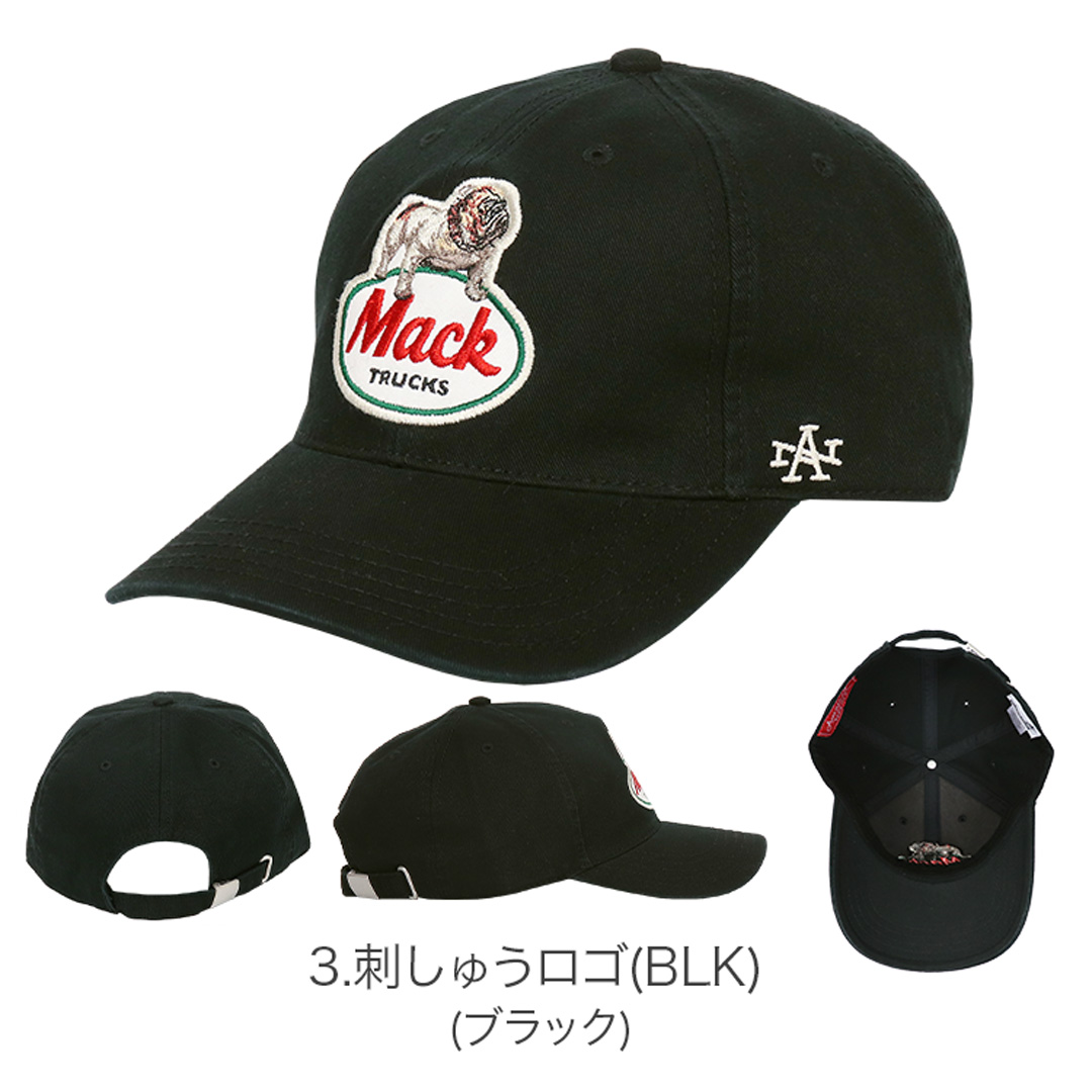Mack Trucks 黒キャップ ALLENTOWN BRANCH Mack Black Slouch Retro