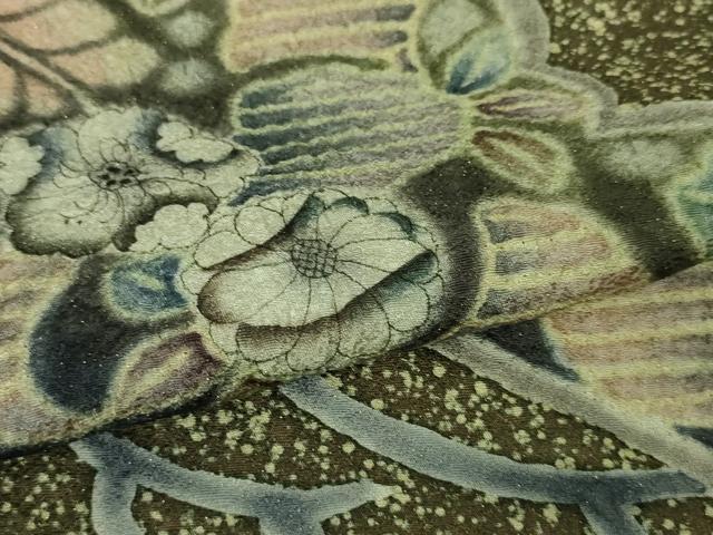 平和屋本店○極上 樋熊哲也 訪問着 辻が花 絞り 手描き 訪問着 金通し