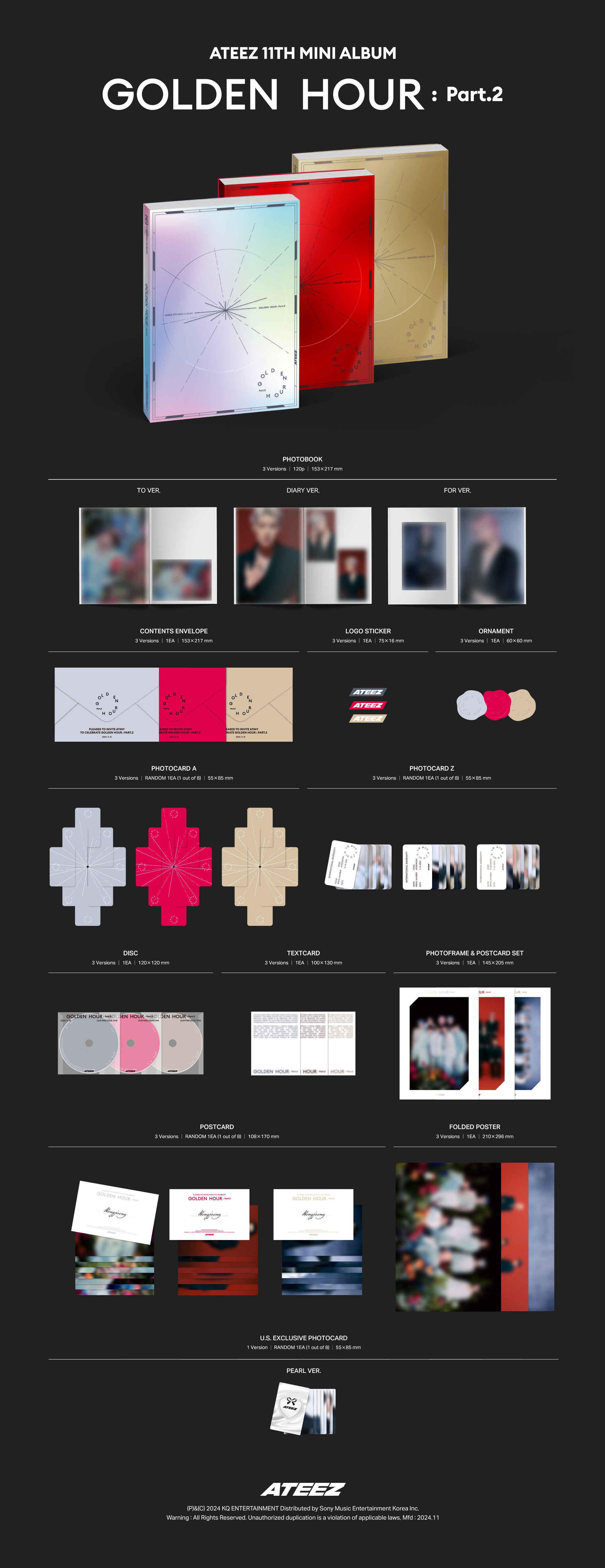 Signed] ATEEZ - GOLDEN HOUR : Part.2 – hello82.shop