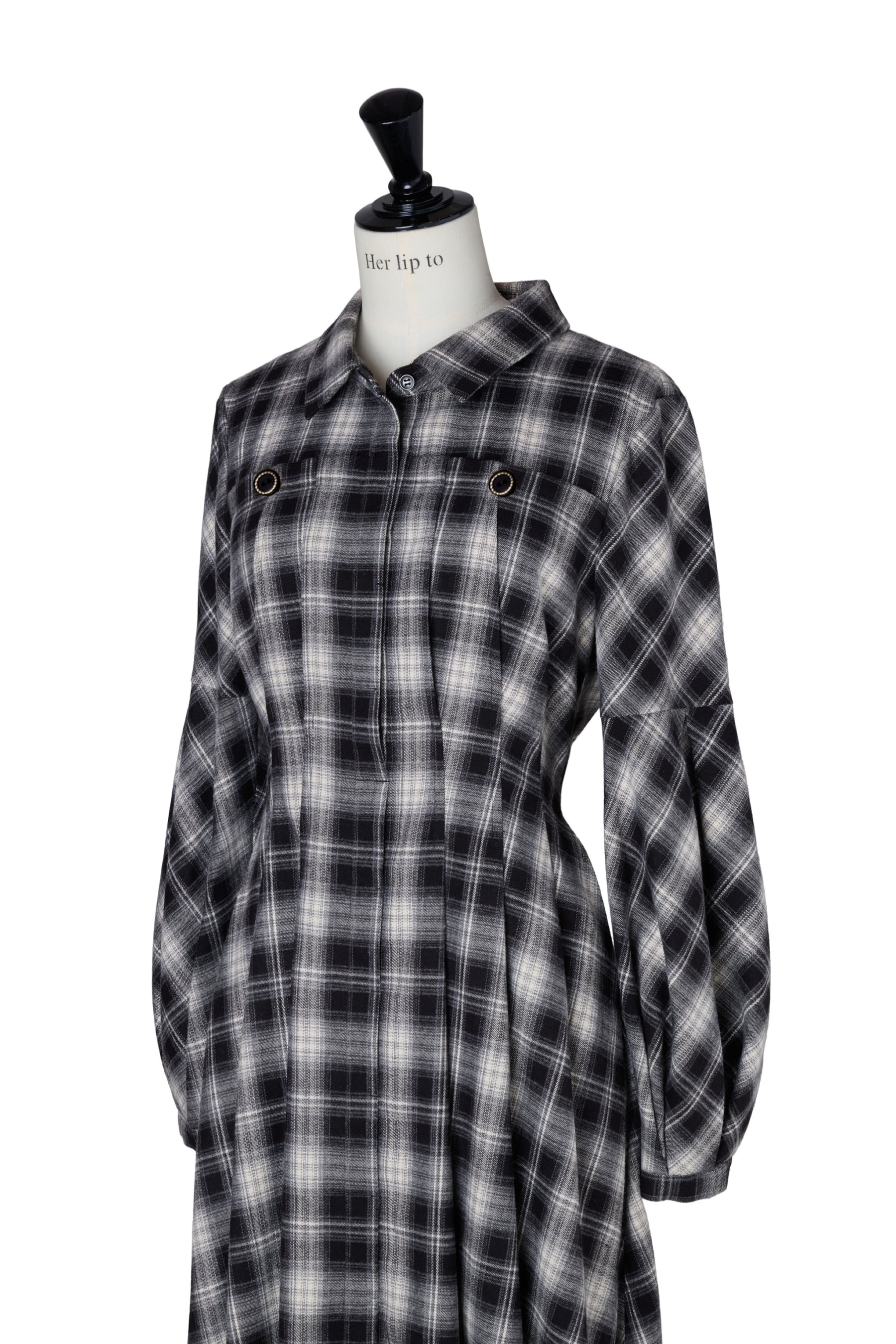 Marion Plaid Shirt Dress