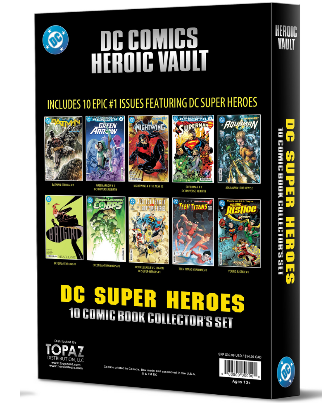 DC Comics Heroic Vault: Super Heroes - 10 Comic Book Limited