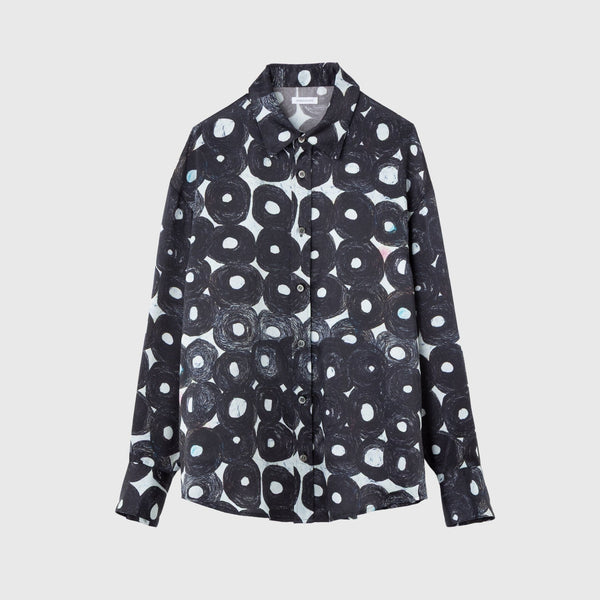 サテンシャツブラウス「（無題）（丸）」 – HERALBONY