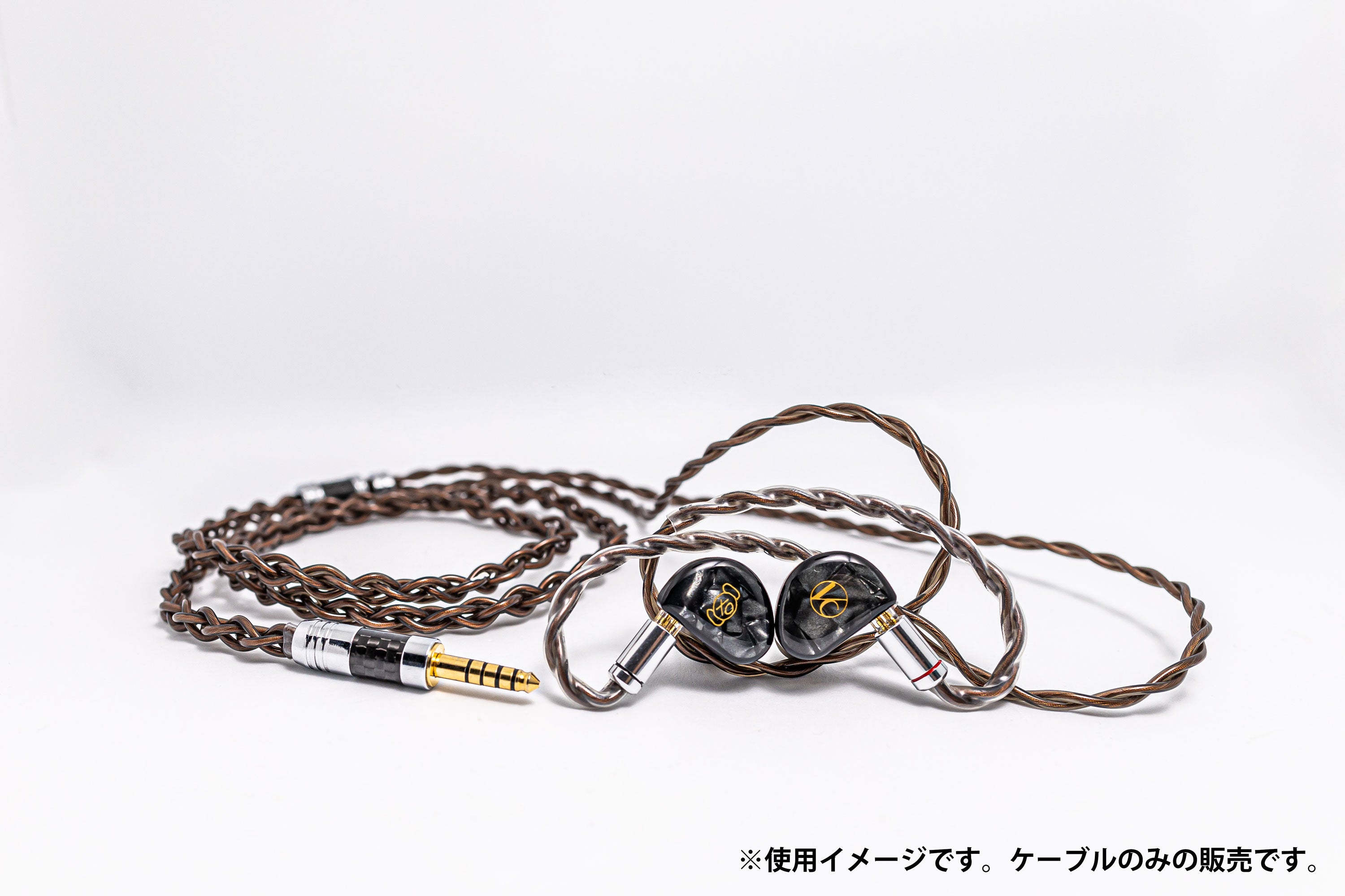 有線ピヤホン3「龍柱」4.4mmバランスケーブル［Hi-Unit旧ロゴケース