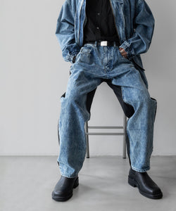 stein / シュタイン】NYLON COMBINATION CHEMICAL BLEACHED DENIM