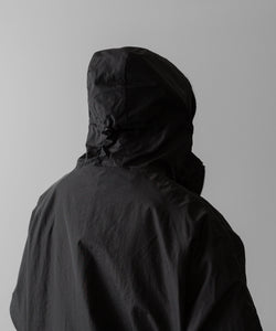 ssstein / シュタイン】NYLON TWILL HOODED ZIP UP JACKET - CHARCOAL
