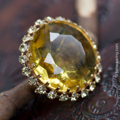 大粒シトリン・ジュエル・ブローチ – アンティーク・ブローチ通販